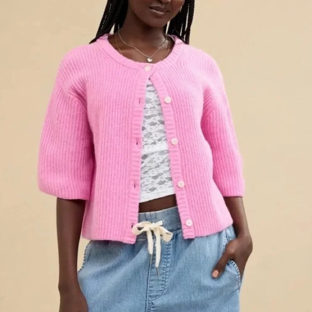 Aerie Unreal Short Sleeve Cardigan - Picture 3 of 6